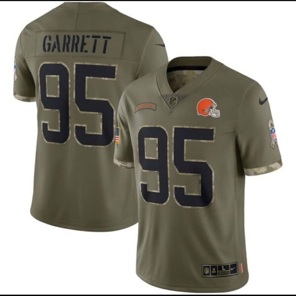 Cleveland Browns Miles Garrett #95 “salute to serve” NFL Jersey - Size Small​ - Picture 2 of 3